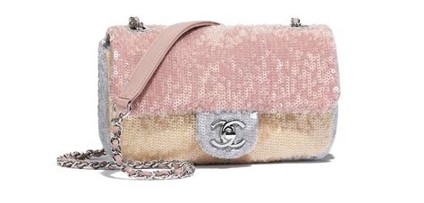 chanel ss18 sequin flap bag|Small flap bag, Sequins & silver.